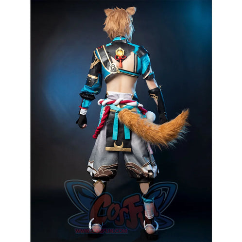 Ready To Ship Game Genshin Impact Gorou Cosplay Costume Jacquard Version C00668 Costumes