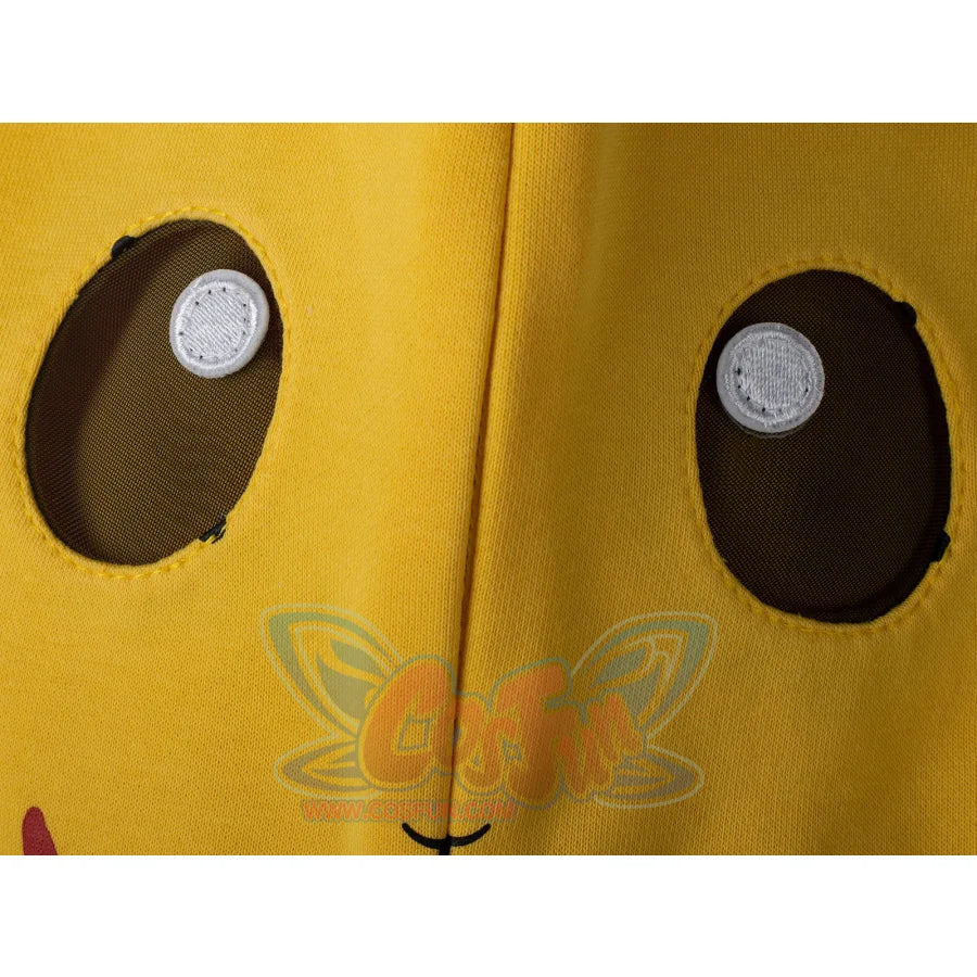 Cosfun Original Cute Electric Critter Yellow Grunge Cosplay Full Zip Hoodie A00006 Sweatshirt