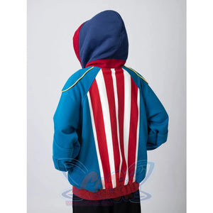 Cosfun Original America Modern Color-Block Blue Cosplay Hoodie Jacket A00004 Sweatshirt