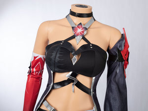 Honkai: Star Rail Red Acheron Cosplay Costume C09025E  B