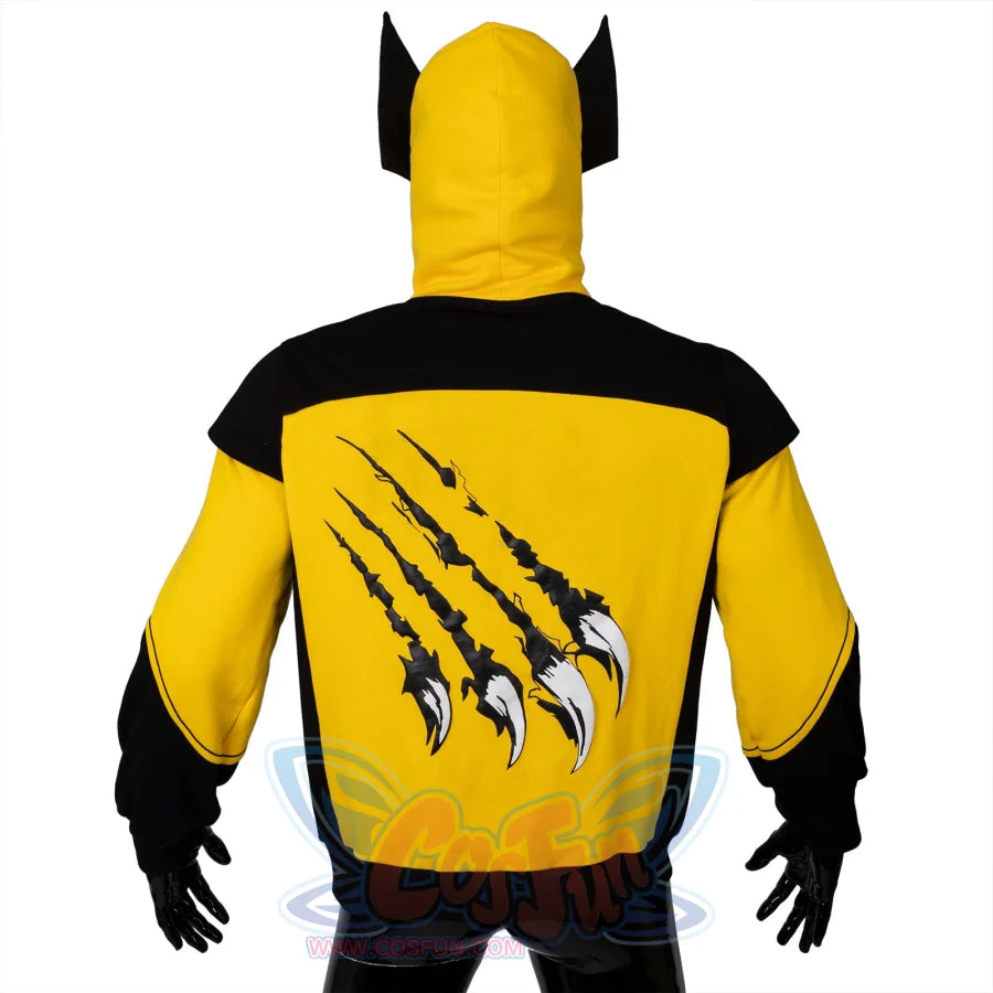 【Free Shipping】Cosfun Original Wolverine Derivative Full Zip Hoodie Sweatshirt Fy0058