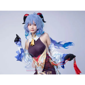 Genshin Impact Ganyu Cosplay Costume Jacquard Upgrade Version C00524 Costumes