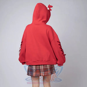 Ready To Ship Cosfun Original Snowball Elk Red Christmas Hoodie C00164 Sweatshirt