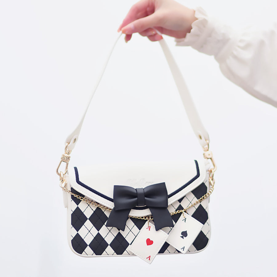 Sweet and Lovely Bowknot Square Crossbody Bag