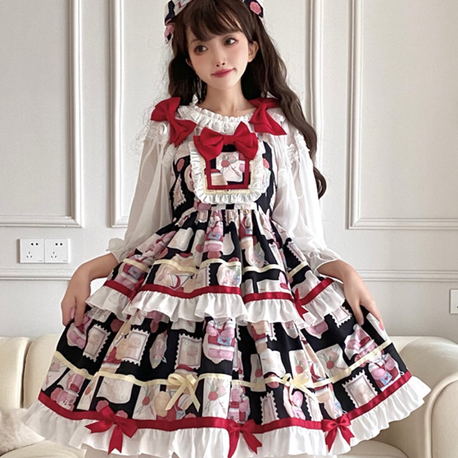 Sweet and Lovely Cake Lolita Jumper Skirt