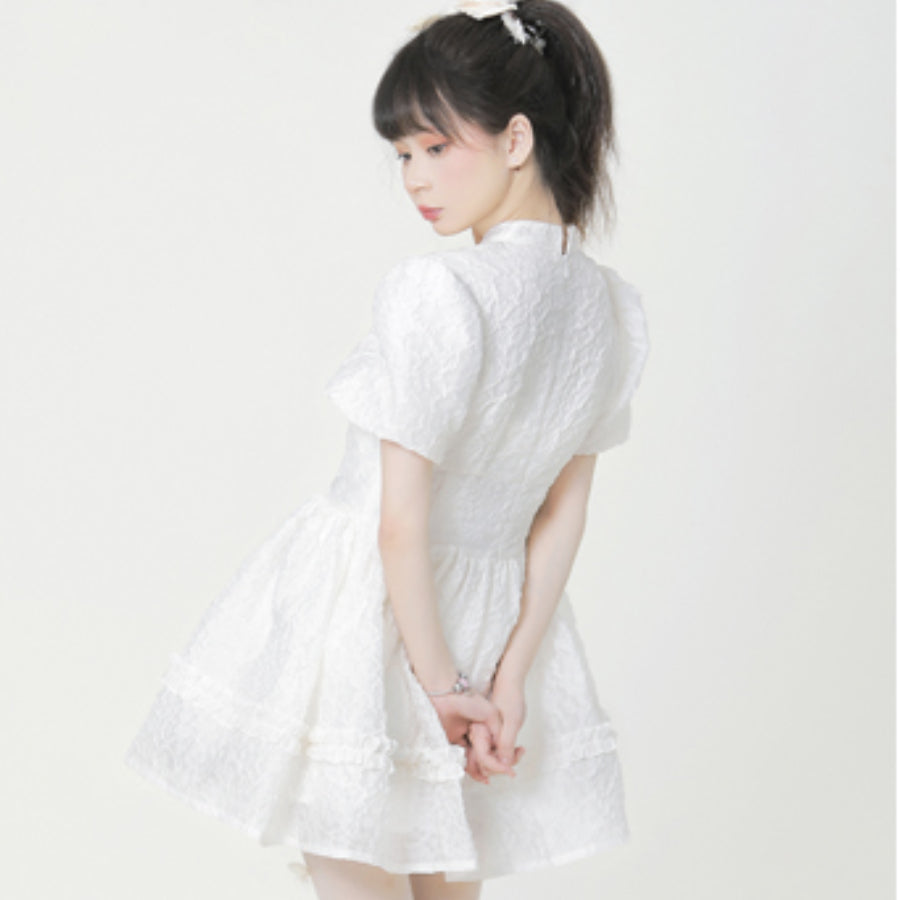 New Chinese Style Sweet and Sexy Lolita Slim Bubble Dress