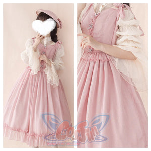 Vintage And Elegant French Chiffon Lolita Jumper Skirt