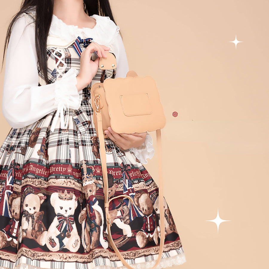 Japanese Lovely Bear Cookie Crossbody Bag