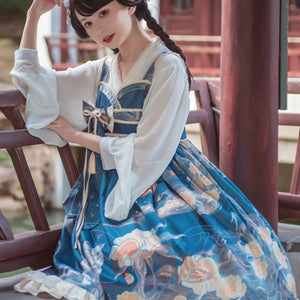 Chinese Style High Waist Lolita Jumper Skirt