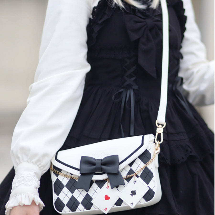 Sweet and Lovely Bowknot Square Crossbody Bag