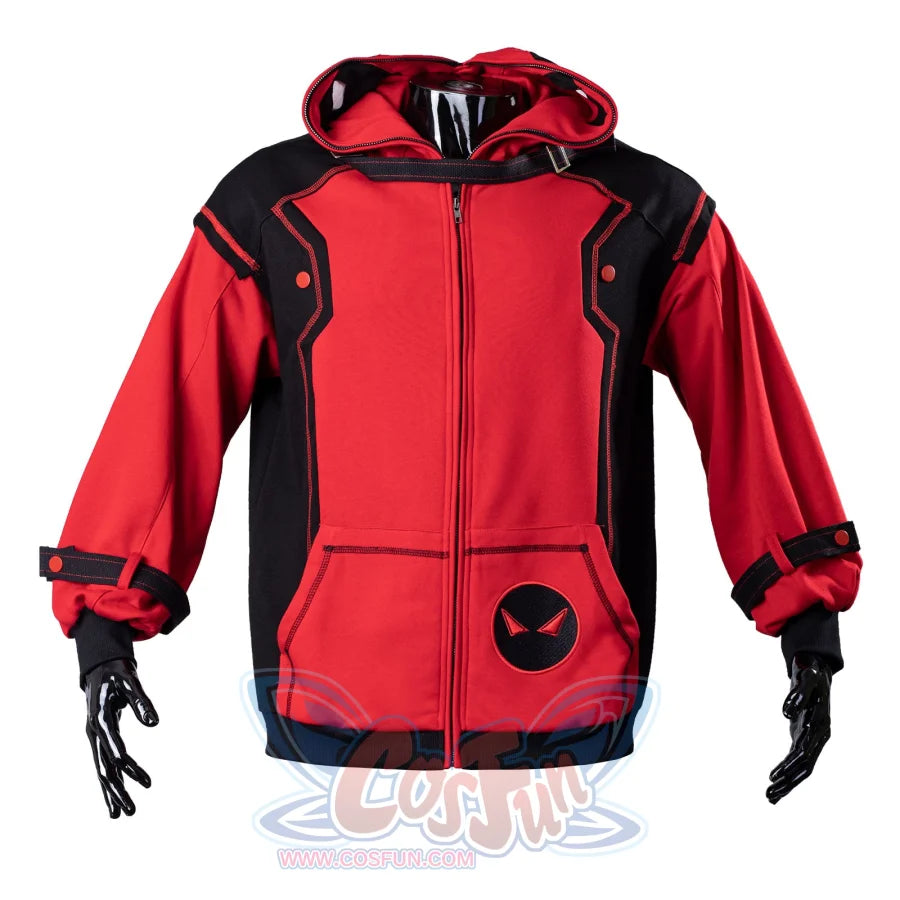 Ready To Ship Cosfun Original Deadpool Wade Winston Wilson Zip-Up Hoodie Sweatshirt If0005