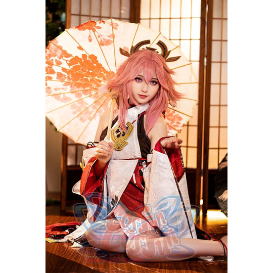 Genshin Impact Guuji Yae Miko Cosplay Costume C02884 Aaa Costumes