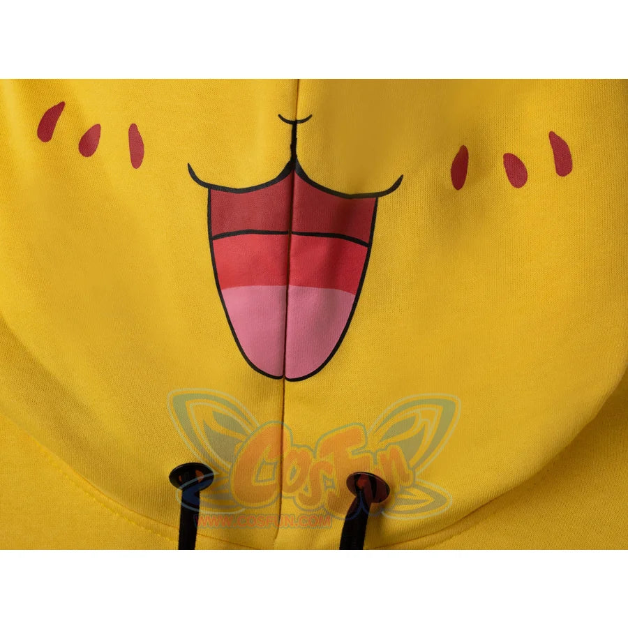 Cosfun Original Cute Electric Critter Yellow Grunge Cosplay Full Zip Hoodie A00006 Sweatshirt