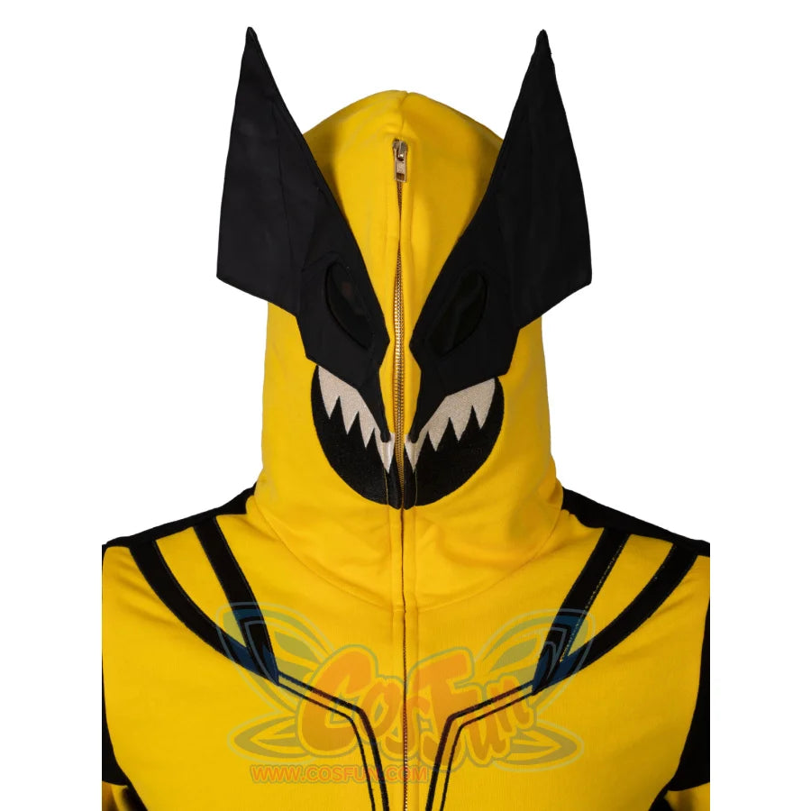 【Free Shipping】Cosfun Original Wolverine Derivative Full Zip Hoodie Sweatshirt Fy0058