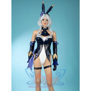 【Free Shipping】Cosfun Original Genshin Impact Furina Derivative Bunny Girl Bodysuit Swimsuit