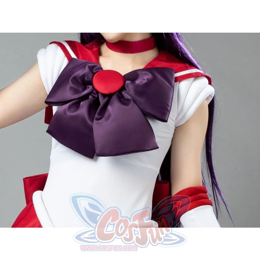 Sailor Moon Mars Hino Rei Cosplay Costumes Red Suit Mp000570