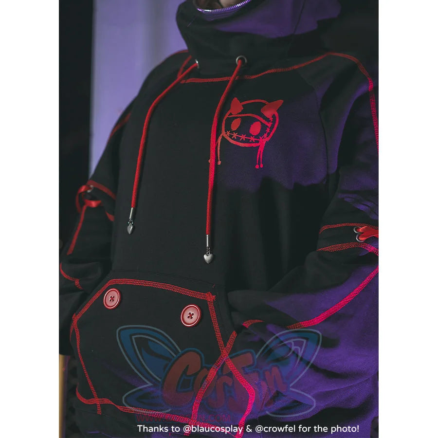 【Ready To Ship + Free Shipping】Cosfun Original Halloween Animal Tales Demon Bat Black Full Zip