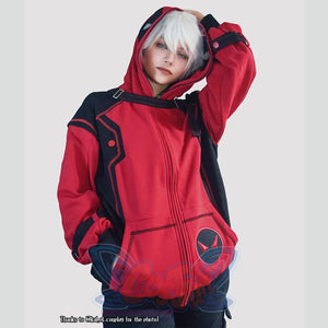 【Ready To Ship】Cosfun Original Deadpool Wade Winston Wilson Derivative Full Zip Hoodie