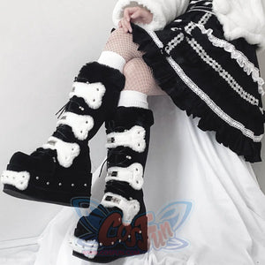 Original Winter Lolita Woolen Thick Soled Boots S22648