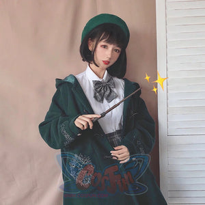 Spring And Autumn Japanese Style All-Match Sweet Girl Beret Cap Green / M Hats&Caps