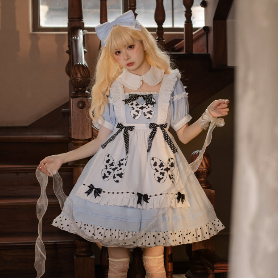 Daily Lovely Butterfly Lolita Short Sleeve Dress