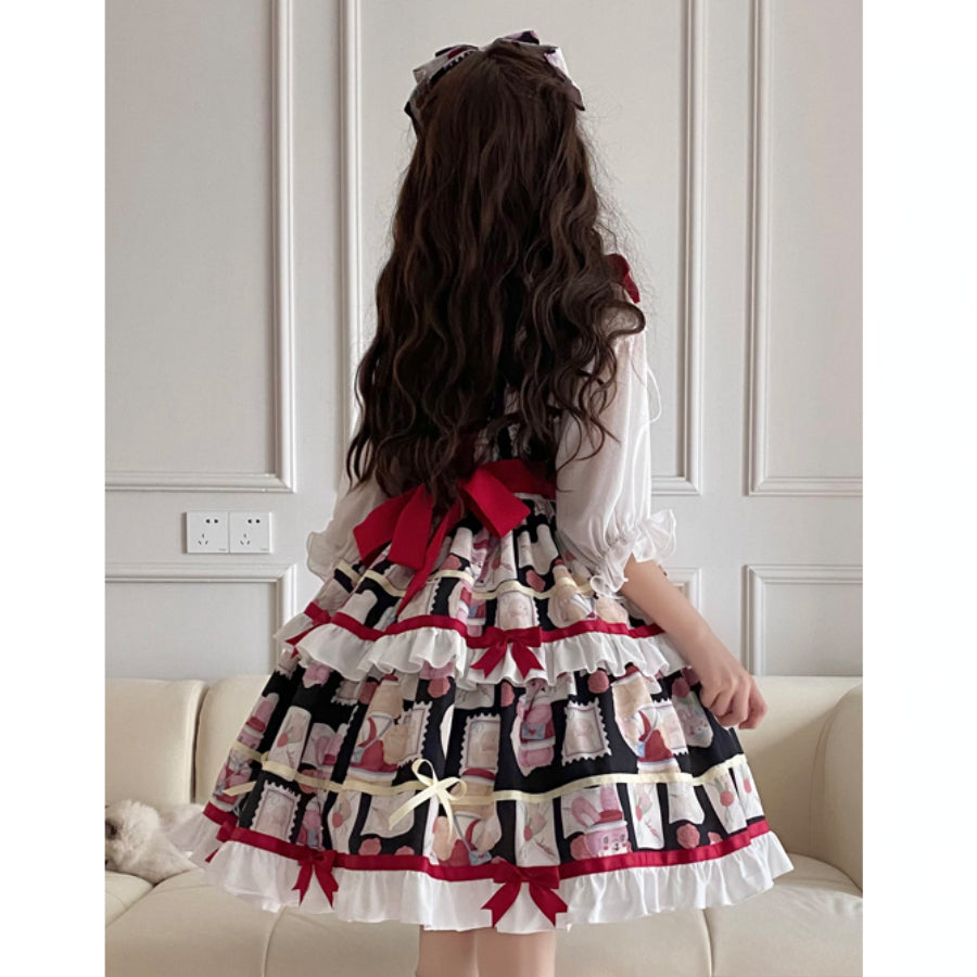 Sweet and Lovely Cake Lolita Jumper Skirt