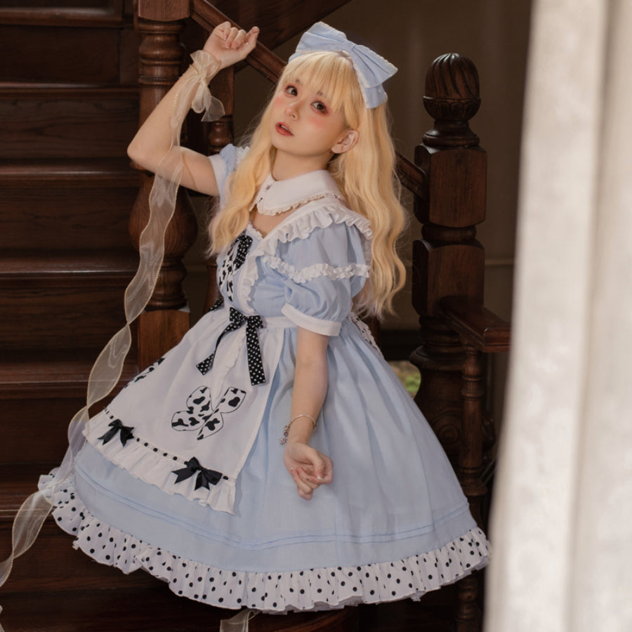 Daily Lovely Butterfly Lolita Short Sleeve Dress