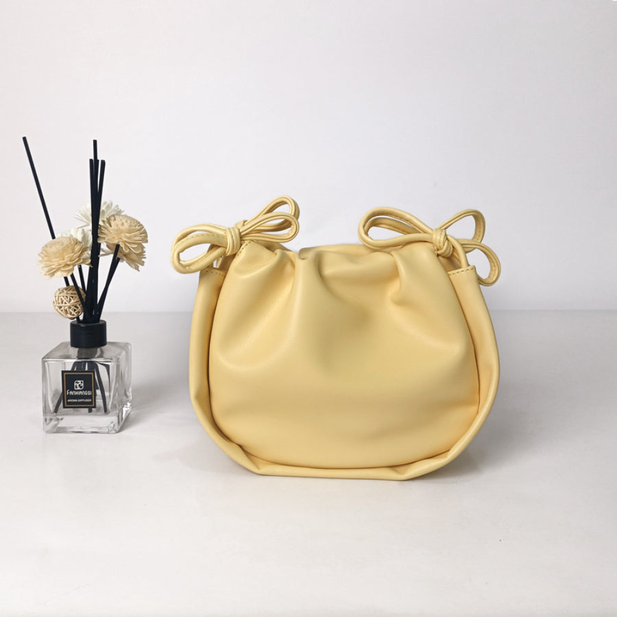 Lolita Pearl Pleated Cloud Crossbody Bag