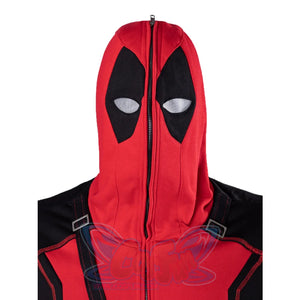 Ready To Ship Cosfun Original Deadpool Wade Winston Wilson Zip-Up Hoodie Sweatshirt If0005