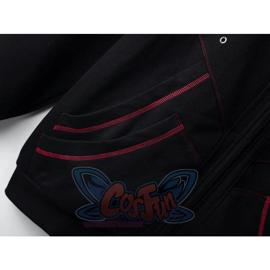 Cosfun Original Black Red Cosplay Hoodie A00005 Sweatshirt