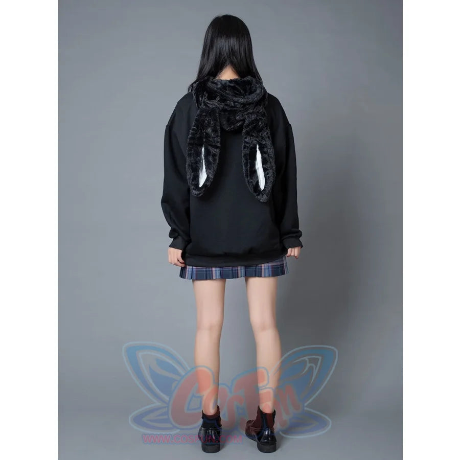 Rabbit Ears Oversize Brushed Hoodie Mp005871 Sweatshirt