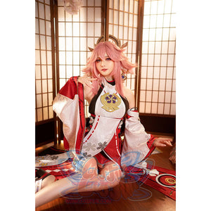 Genshin Impact Guuji Yae Miko Cosplay Costume C02884 Aaa Costumes