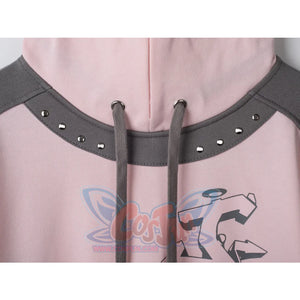 Cosfun Original Dreamy Melody Pink Cosplay Full Zip Hoodie A00007 Sweatshirt