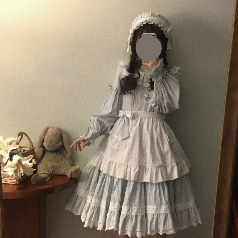 Autumn High Waist Lolita Long Sleeve Dress