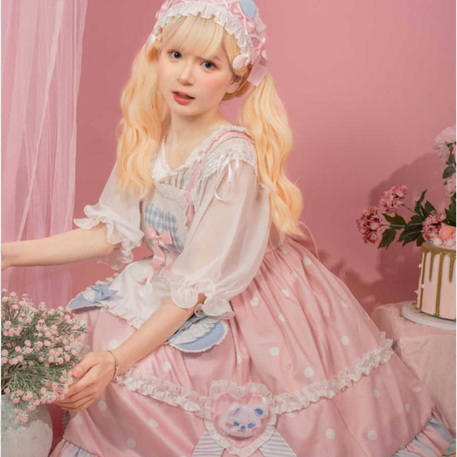 Sweet and Lovely Bear Lolita Jumper Skirt