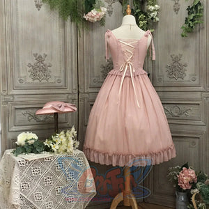 Vintage And Elegant French Chiffon Lolita Jumper Skirt