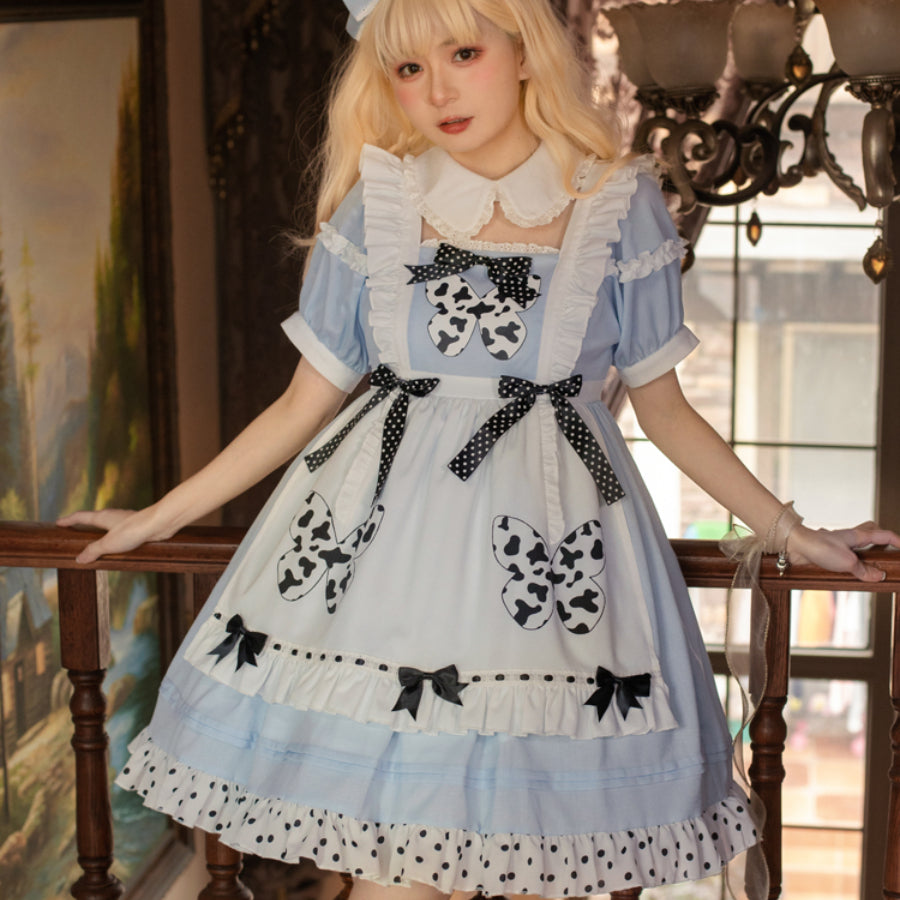 Daily Lovely Butterfly Lolita Short Sleeve Dress