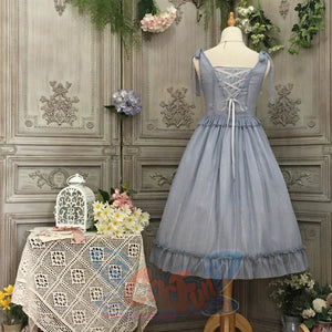 Vintage And Elegant French Chiffon Lolita Jumper Skirt