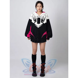 Cosfun Original Girl Spider Theme Cosplay Derivative Hoodie Jacket A00003 Sweatshirt