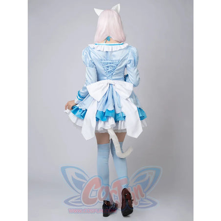 Nekopara Vanilla Cosplay Costume Blue Maid Outfit C00659 Costumes