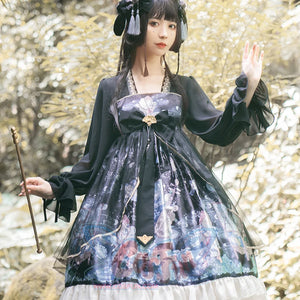 Chinese Style New Year Lolita Long Sleeve Dress