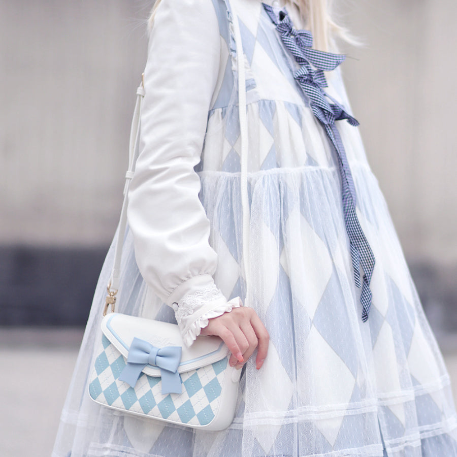 Sweet and Lovely Bowknot Square Crossbody Bag