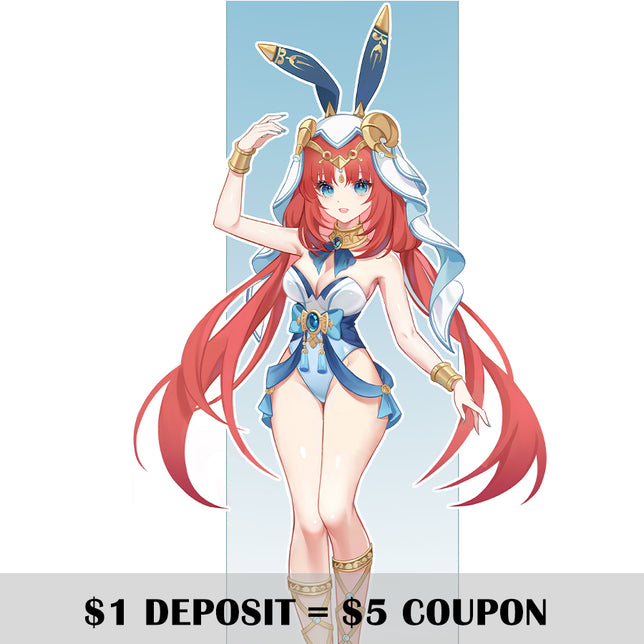 Deposit COSFUN Gesnhin Impact Nilou Derivative Bunny Girl Bodysuit