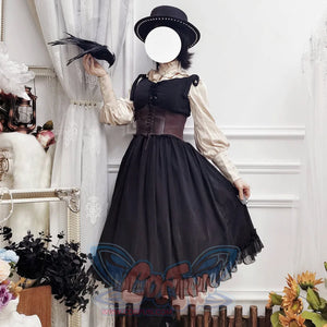 Vintage And Elegant French Chiffon Lolita Jumper Skirt