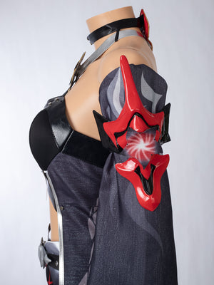 Honkai: Star Rail Red Acheron Cosplay Costume C09025E  B