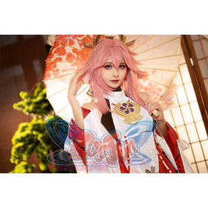 Genshin Impact Guuji Yae Miko Cosplay Costume C02884 Aaa Costumes