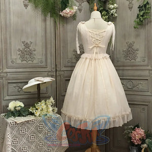 Vintage And Elegant French Chiffon Lolita Jumper Skirt