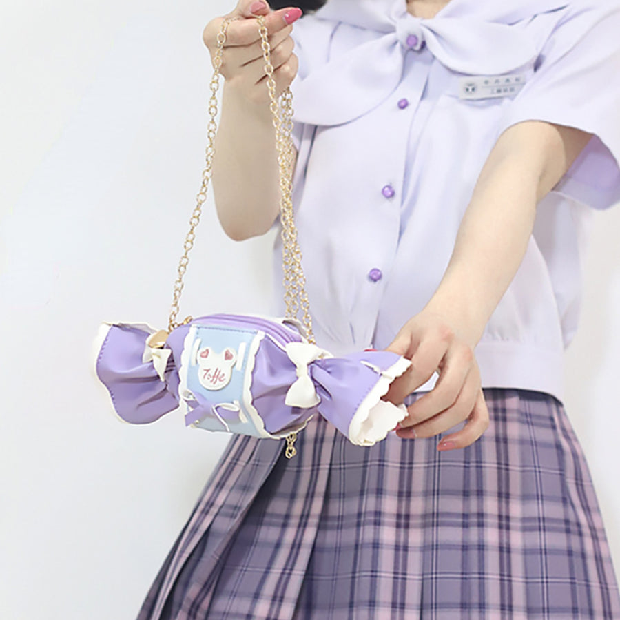 Sweet and Lovely Embroidered Candy Crossbody Bag