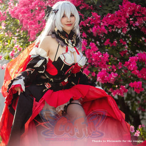 Honkai Impact 3 Theresa Apocalypse Lunar Vow: Crimson Love Battlesuit Cosplay Costume C08822