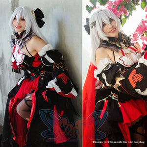 Honkai Impact 3 Theresa Apocalypse Lunar Vow: Crimson Love Battlesuit Cosplay Costume C08822